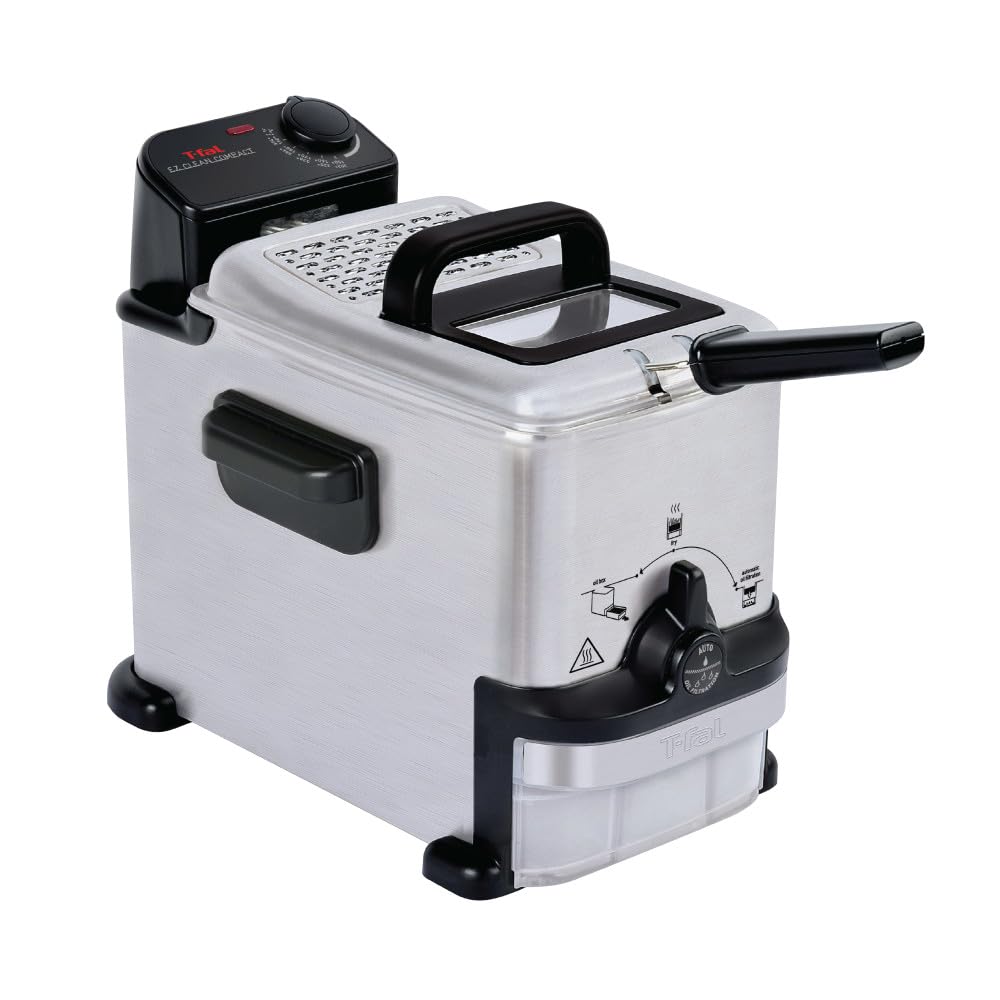 Foto 2 pulgar | Freidora T-fal Compact Ez Clean de Acero Inoxidable 1.8 L - Venta Internacional