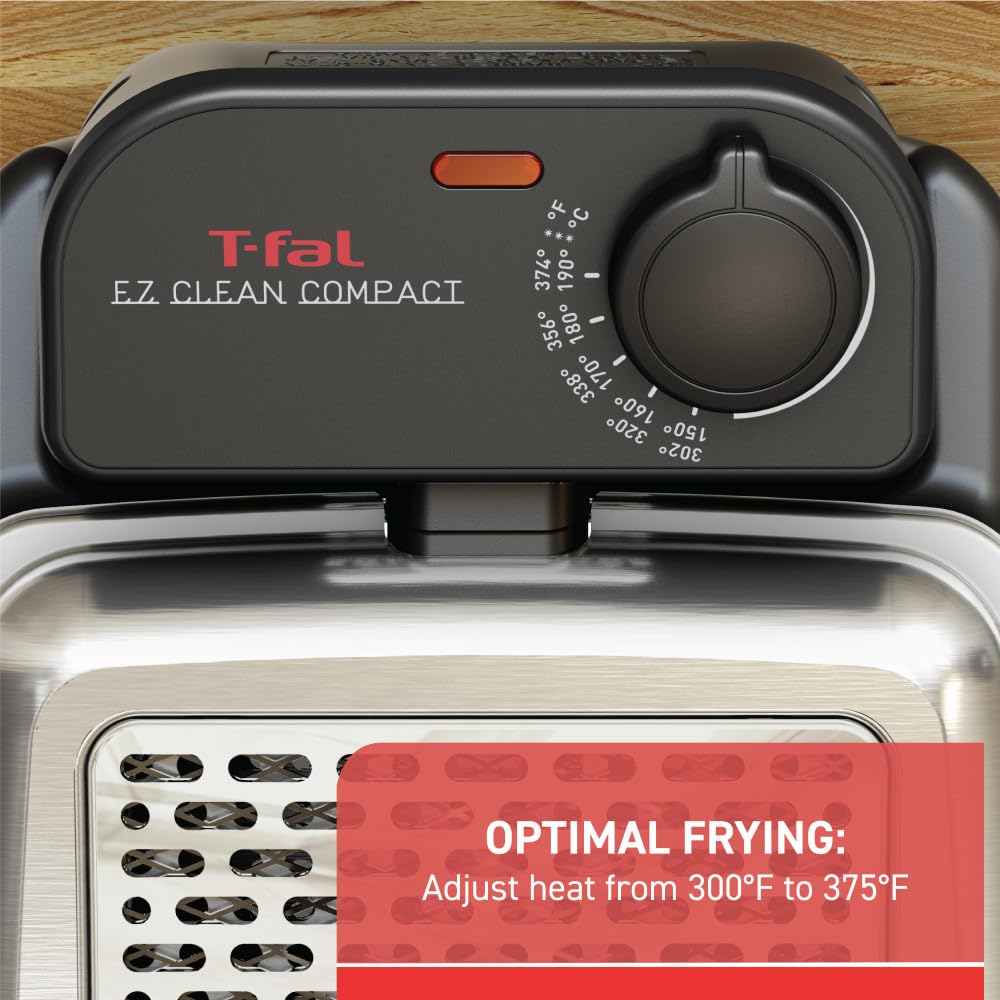 Foto 4 pulgar | Freidora T-fal Compact Ez Clean de Acero Inoxidable 1.8 L - Venta Internacional