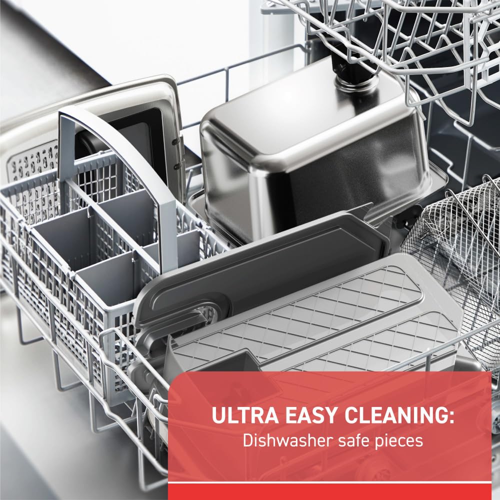 Foto 7 pulgar | Freidora T-fal Compact Ez Clean de Acero Inoxidable 1.8 L - Venta Internacional