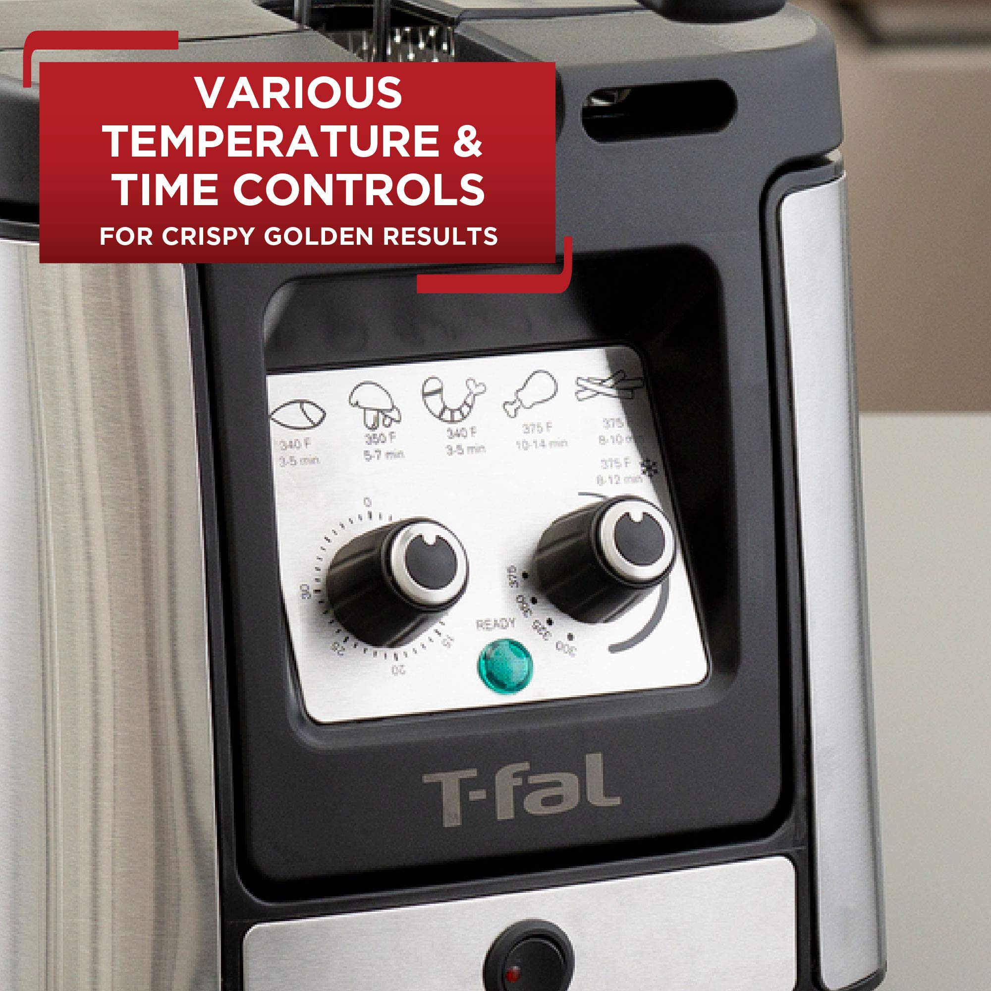 Foto 3 | Freidora T-fal Electrics de Acero Inoxidable 3.5 L 1800 W - Venta Internacional