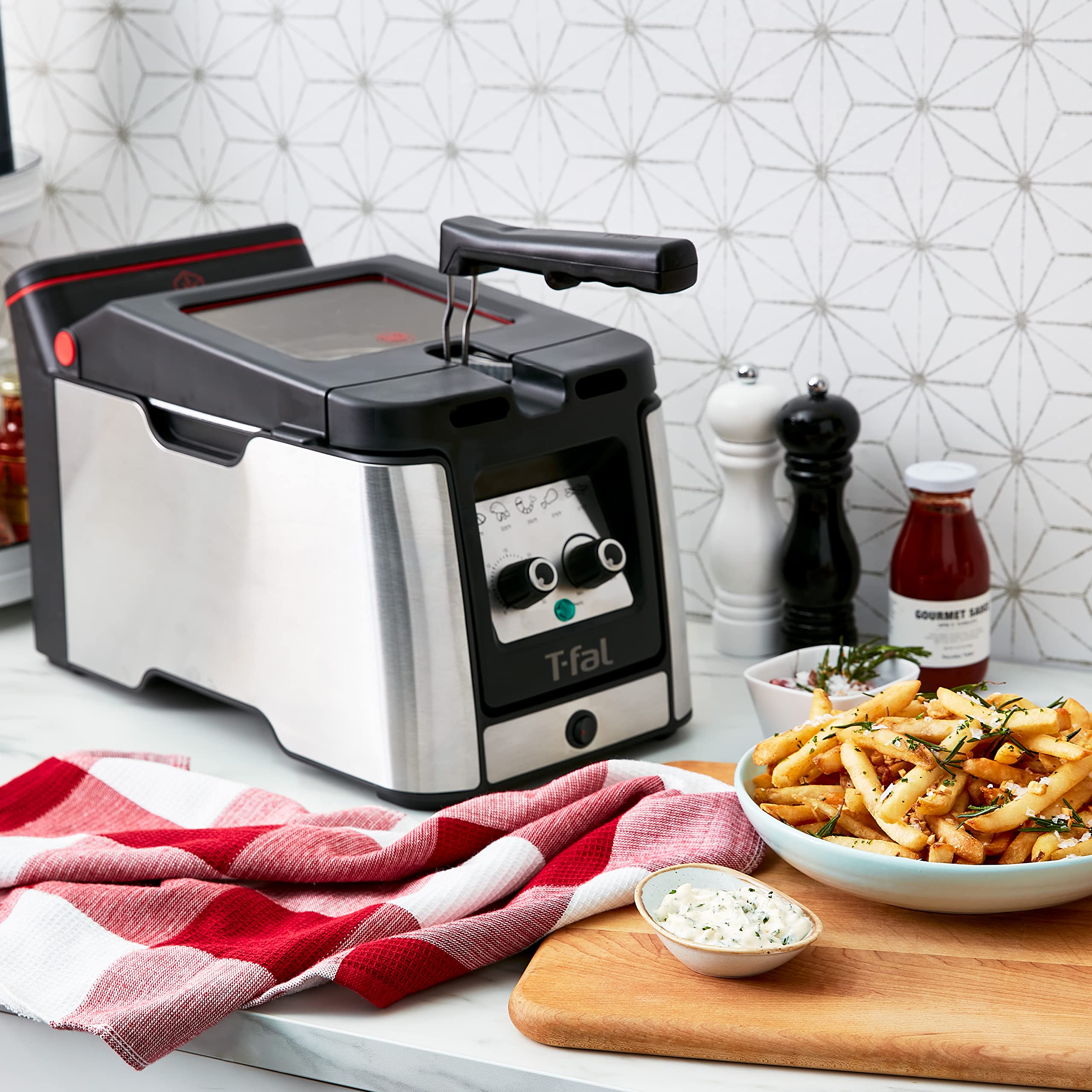 Foto 7 | Freidora T-fal Electrics de Acero Inoxidable 3.5 L 1800 W - Venta Internacional