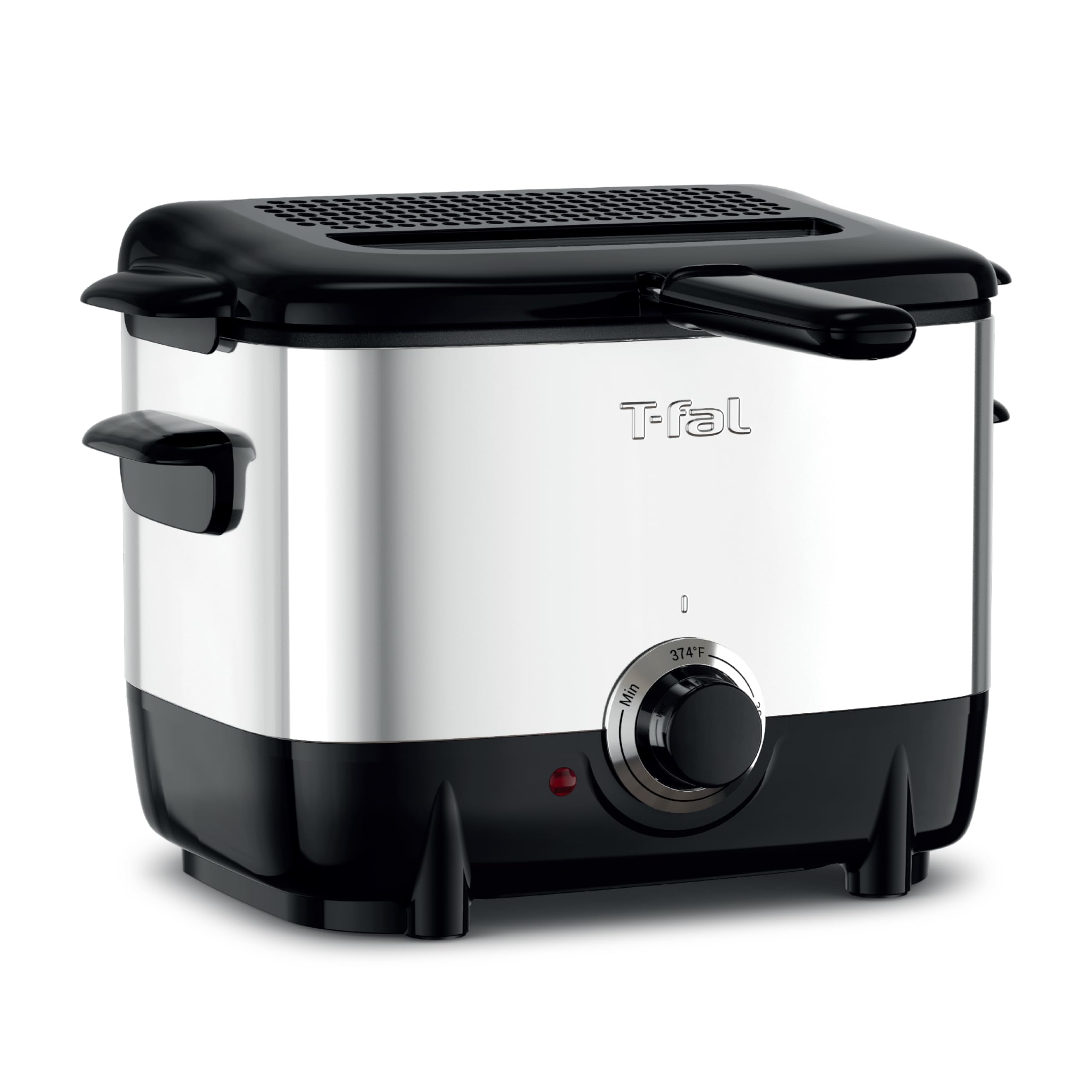 Freidora T-Fal Mini de Acero Inoxidable 1 L 900 W Negro - Venta Internacional