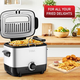 Foto 2 | Freidora T-Fal Mini de Acero Inoxidable 1 L 900 W Negro - Venta Internacional
