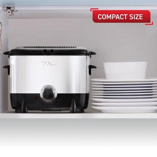Foto 3 | Freidora T-Fal Mini de Acero Inoxidable 1 L 900 W Negro - Venta Internacional