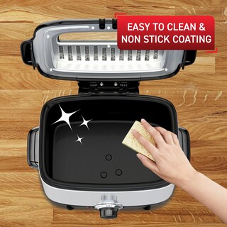 Foto 6 | Freidora T-Fal Mini de Acero Inoxidable 1 L 900 W Negro - Venta Internacional