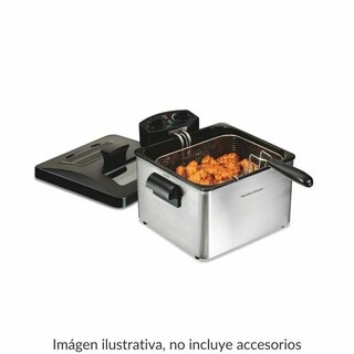 Foto 4 | Freidora de Aceite Hamilton Beach 35034g Negra 2.8 l Acero Inoxidable