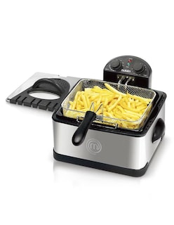 Foto 4 | Freidora de Aceite Masterchef Mk-df-4ssv2 4 Lt Doble Canasta Acero Inoxidable Negra