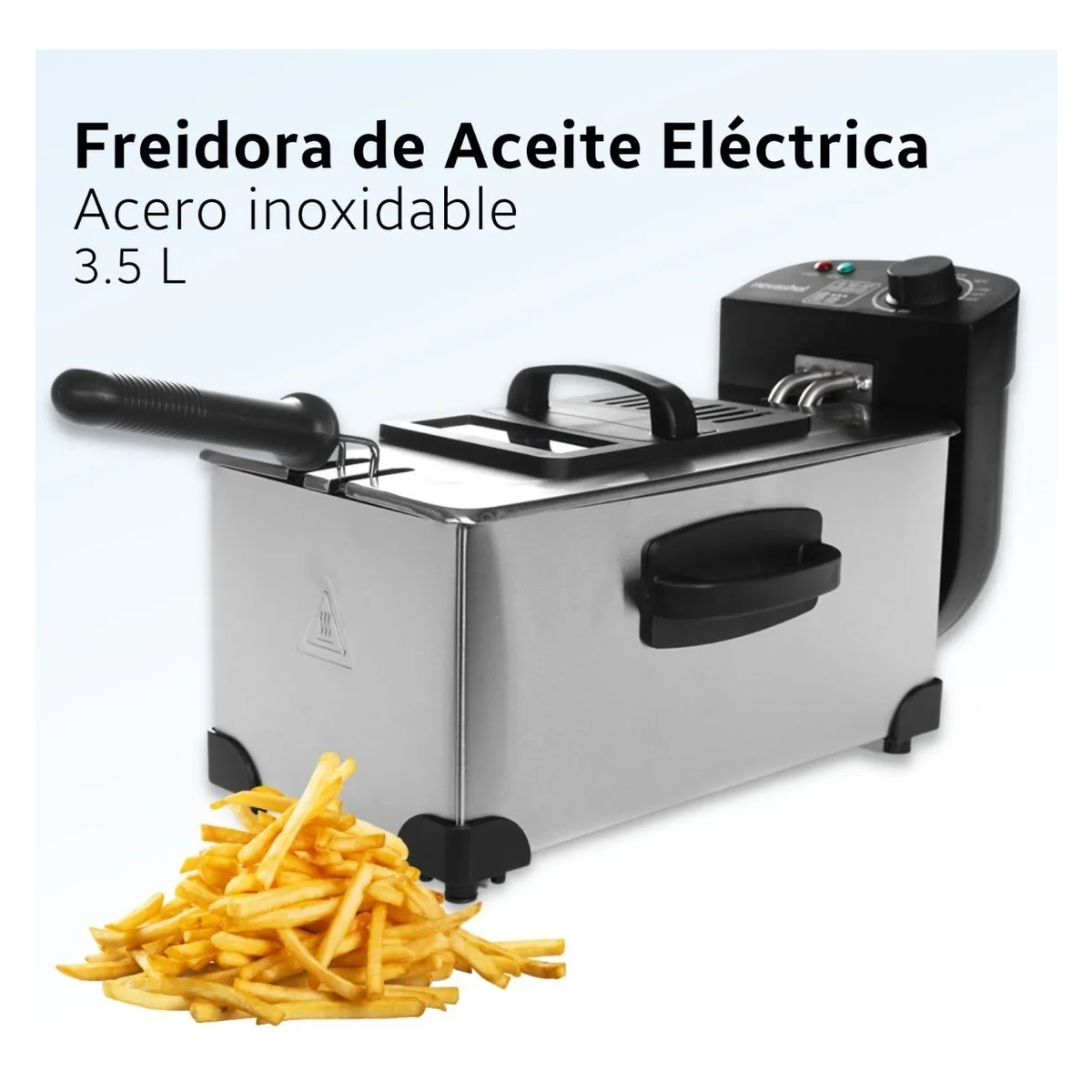 Foto 3 pulgar | Freidora Electrica 3.5l Eo Safe Imports Esi-19195 Plateado