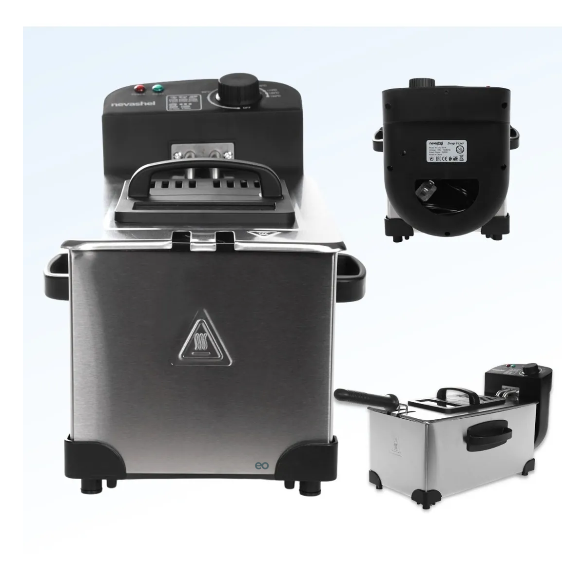 Foto 3 | Freidora Electrica 3.5l Eo Safe Imports Esi-19195 Plateado