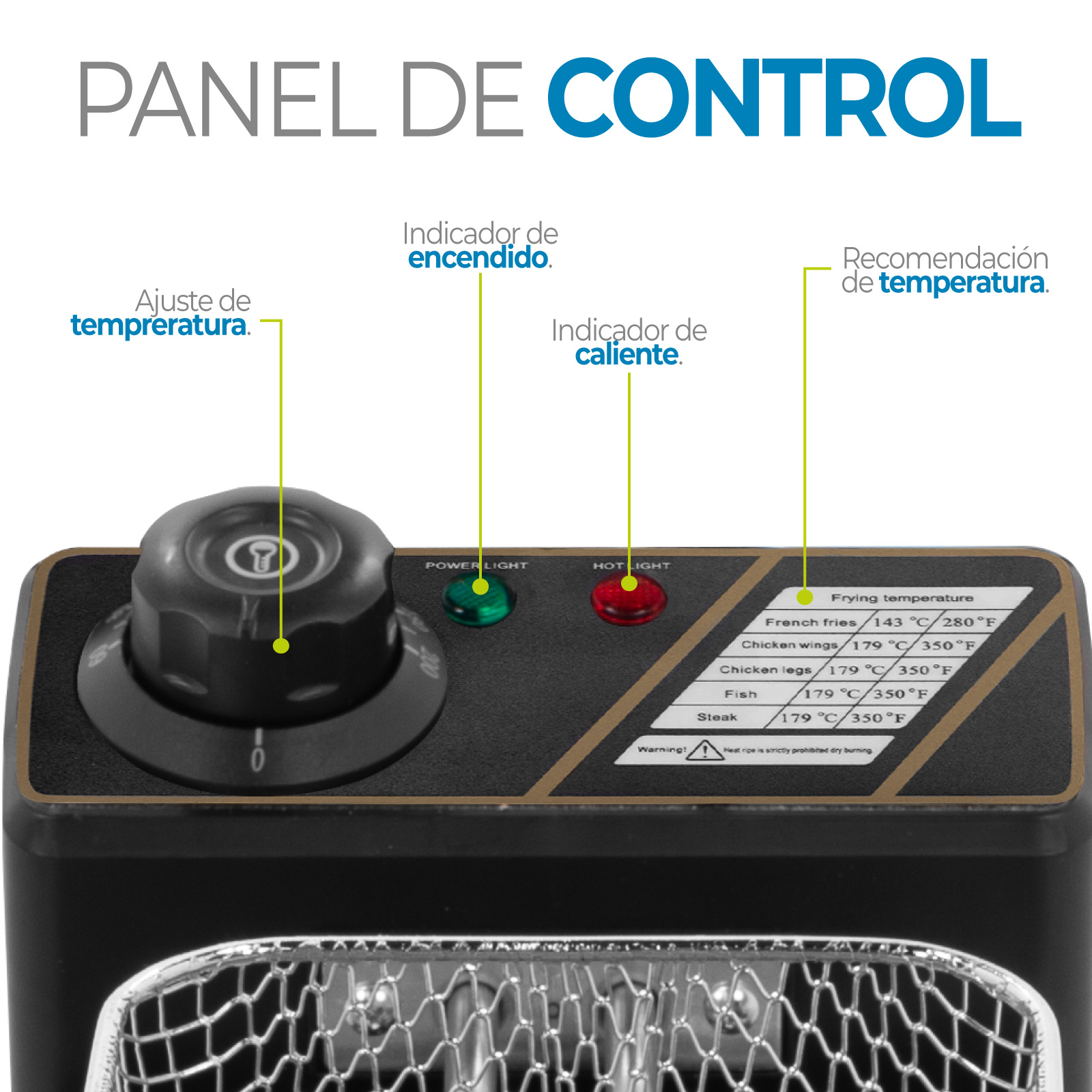 Foto 6 pulgar | Freidora Electrica Onof Profesional Acero Inoxidable 3.5 L