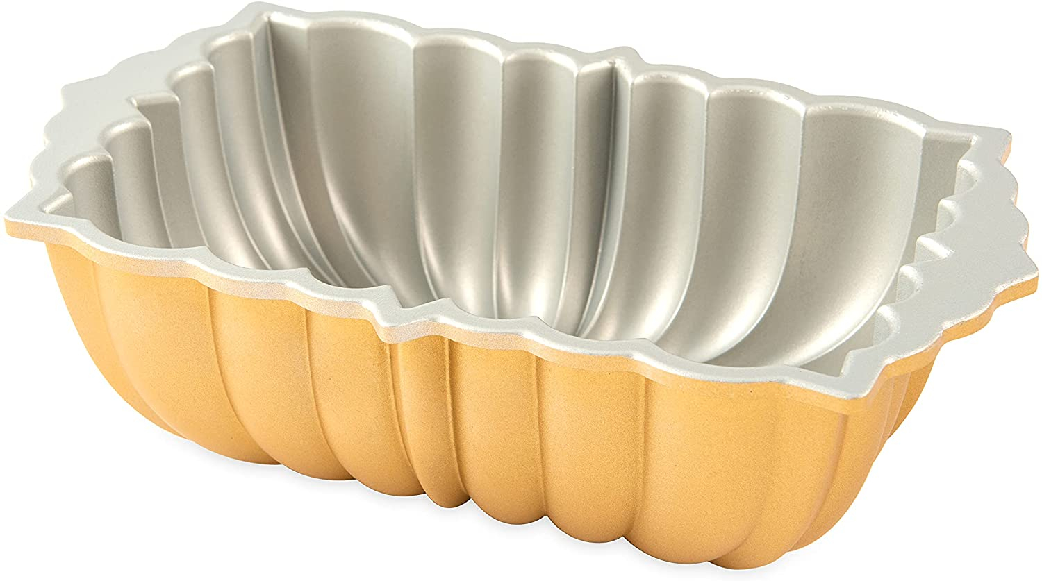 Foto 7 pulgar | Venta Internacional - Molde Clásico de Pan Acanalado Nordic Ware de Hierro Fundido Capacidad de 6 Tazas Dorado