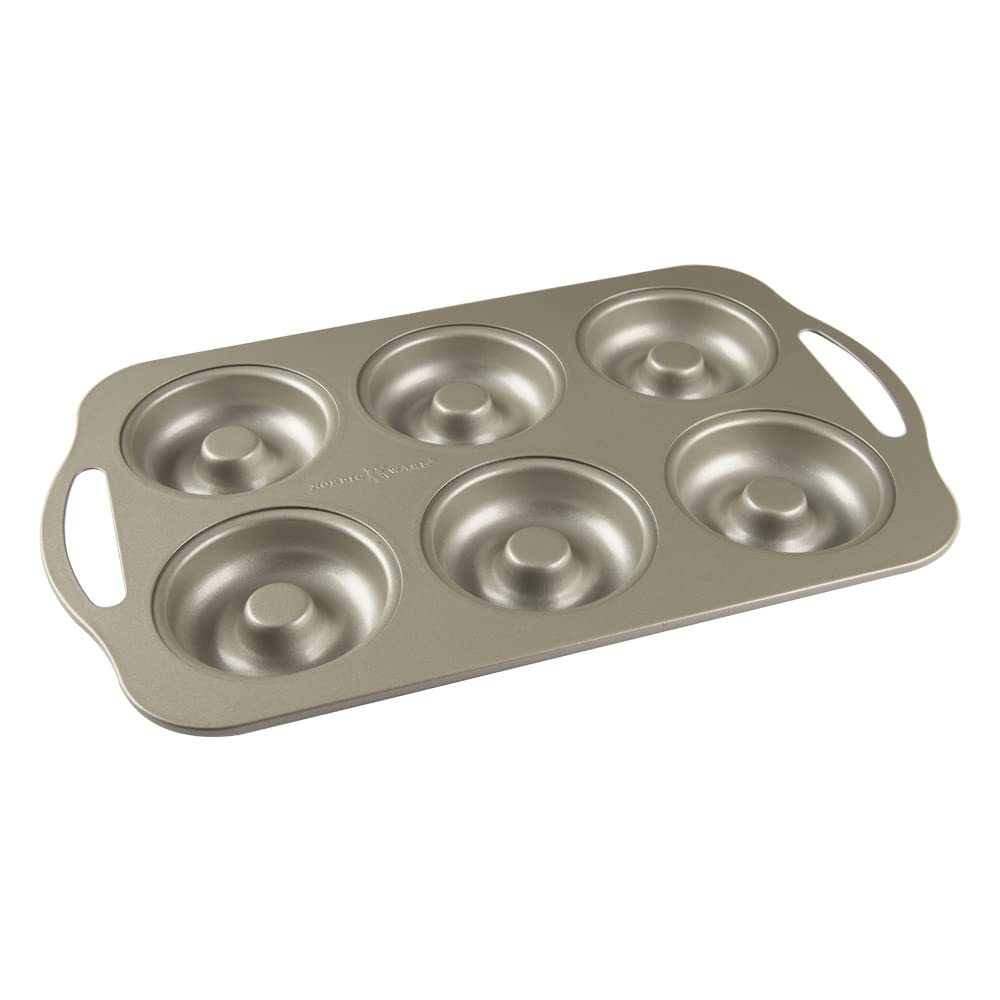 Sartén Para Donuts Nordic Ware Treat, Antiadherente, Acero Al Carbono, 710 Ml - Venta Internacional.