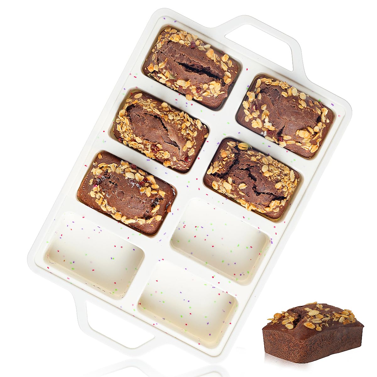 Foto 2 pulgar | Mini Molde para Pan Caketime 8 Cavidades - Venta Internacional