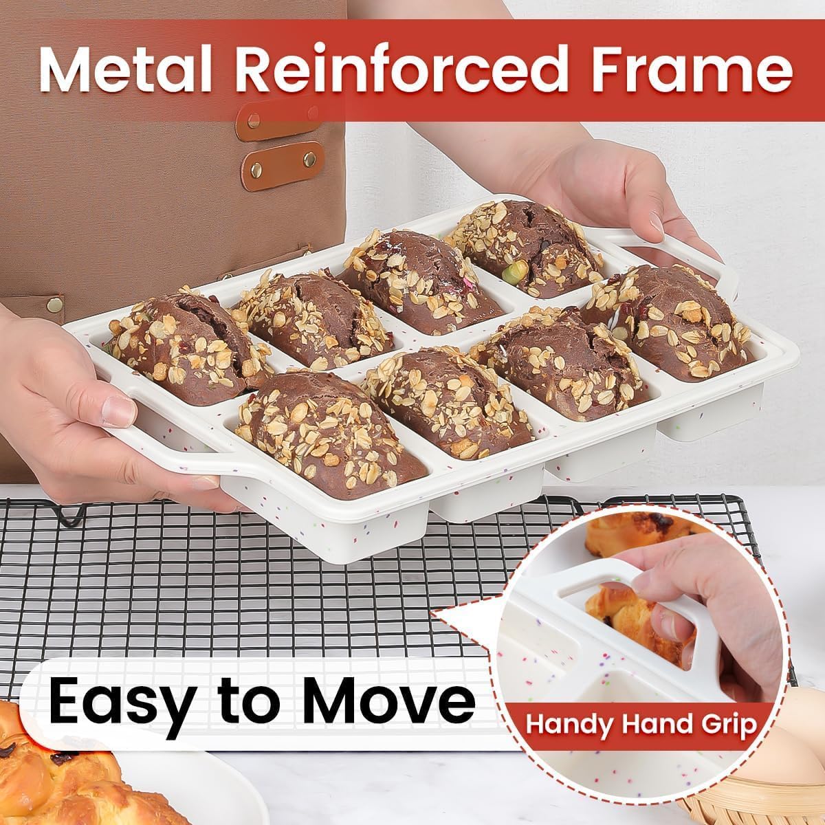 Foto 4 pulgar | Mini Molde para Pan Caketime 8 Cavidades - Venta Internacional
