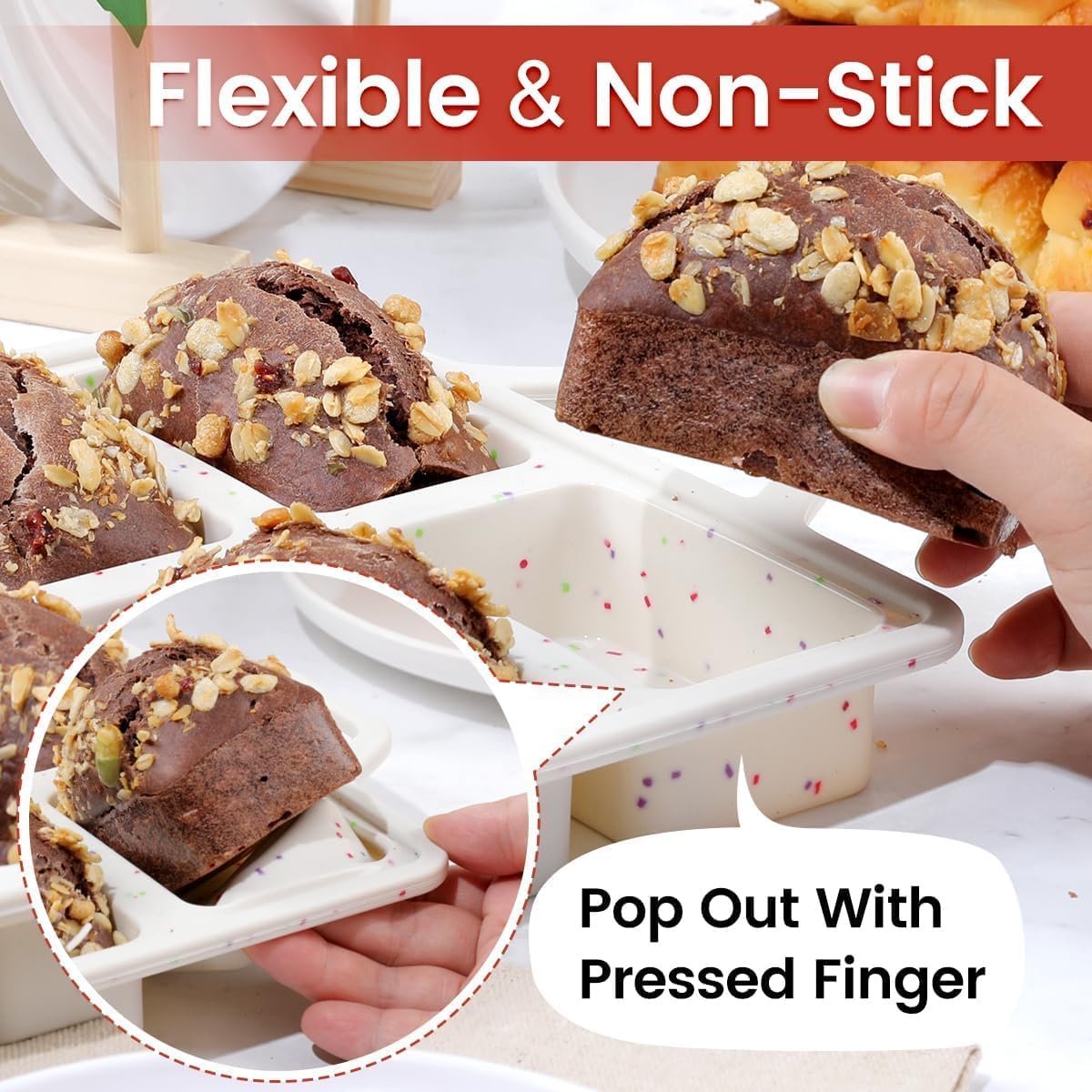 Foto 6 pulgar | Mini Molde para Pan Caketime 8 Cavidades - Venta Internacional