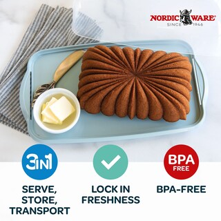 Foto 3 | Pan Cake Keeper Nordic Ware, Azul, Sin Bpa, 12,8 X 7,3 X 4,6 Cm - Venta Internacional.