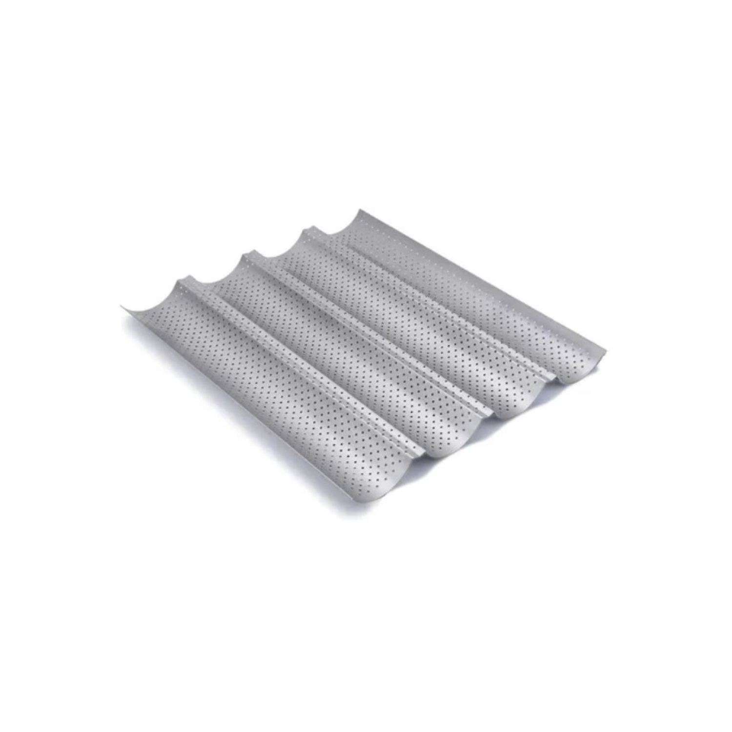 Foto 2 pulgar | Bandeja Perforada de Acero Inoxidable para 4 Panes Tipo Baguette - Venta Internacional