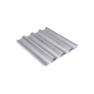 Foto 1 | Bandeja Perforada de Acero Inoxidable para 4 Panes Tipo Baguette - Venta Internacional