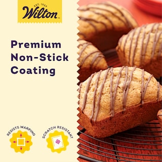 Foto 4 | Molde Para Pan Pequeño Wilton Perfect Results, Antiadherente, 8 Cavidades, Gris - Venta Internacional.