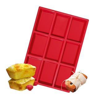 Foto 1 | Molde De Silicona Rectangular Antiadherente Repostería