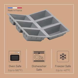 Foto 3 | Molde De Silicona De Buyer Elastomoule Loaf Con Capacidad Para 6 Panes - Venta Internacional.