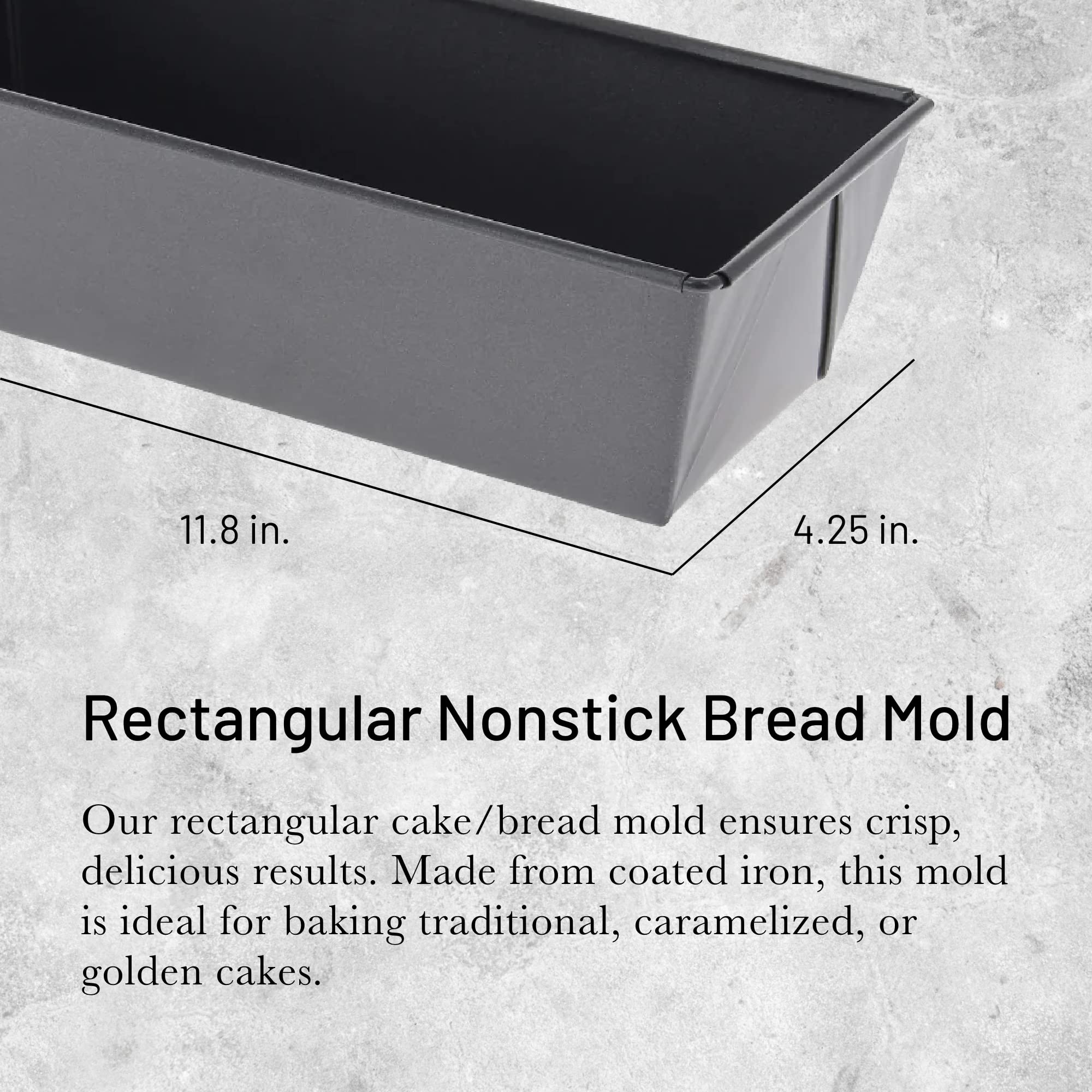Foto 2 | Molde Para Tartas Y Pan De Buyer Rectangular Antiadherente De 30 Cm De Hierro - Venta Internacional.