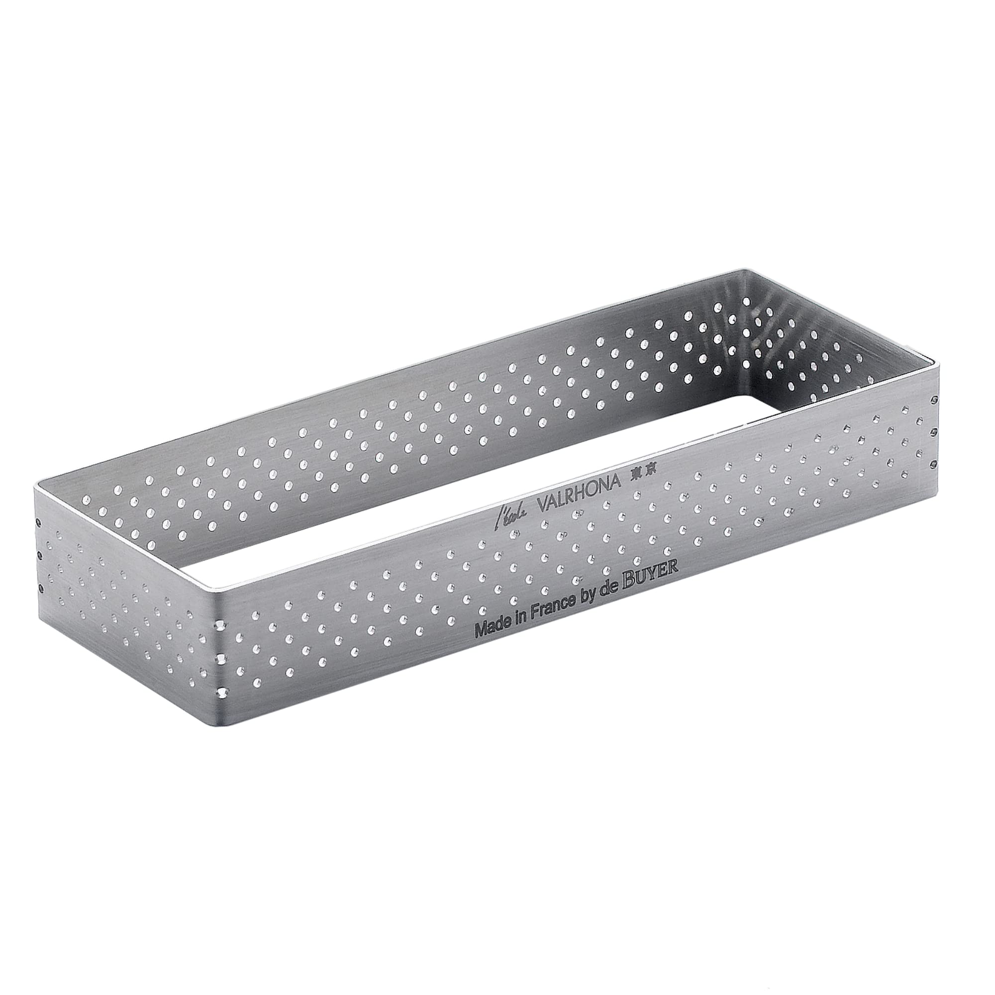 Anillo Para Tarta De Buyer  Rectangular Perforado  12 Cm X 4 Cm X 2 Cm - Venta Internacional. $739