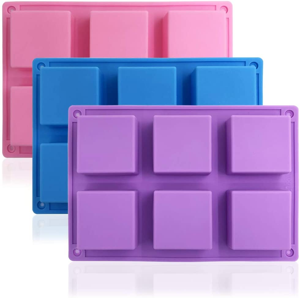 Foto 1 | Molde De Silicona Para Hornear Tartas Con 3 Cavidades (morado/azul/rosa) Jiey - Venta Internacional.