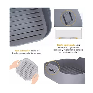 Foto 3 | Almohadilla Silicona Reutilizable Moldes 5 Pcs Gris Belug