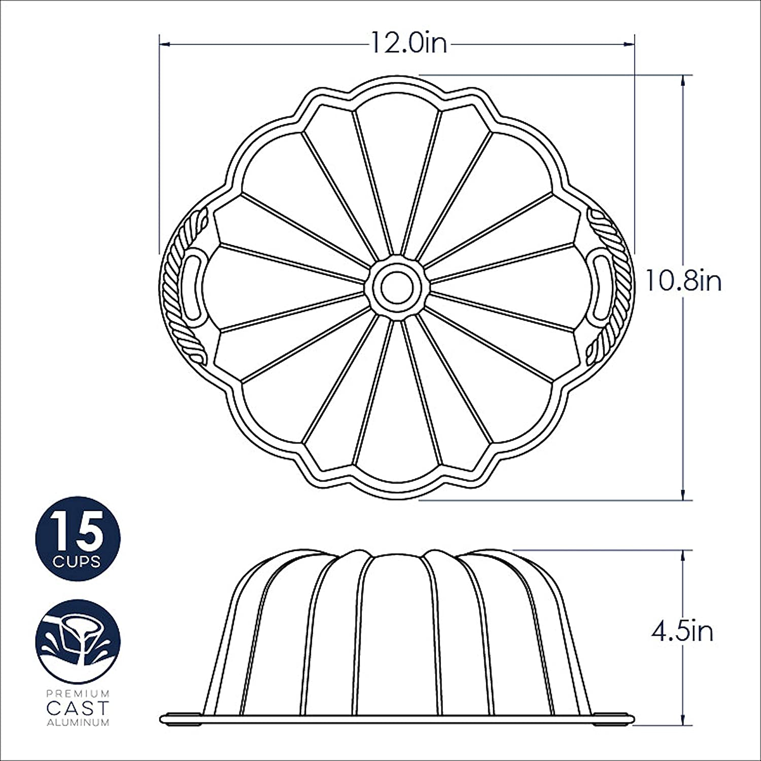 Foto 5 pulgar | Venta Internacional - MoledP Nordicware Platinum Anniversary 10-15