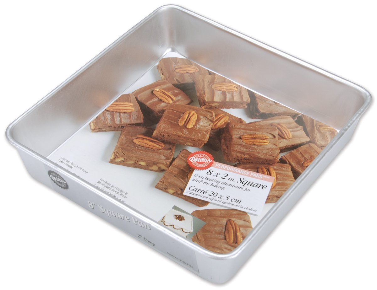 Molde Para Tartas Y Brownie Wilton Performance, Aluminio, 20 Cm, Color Plateado - Venta Internacional.