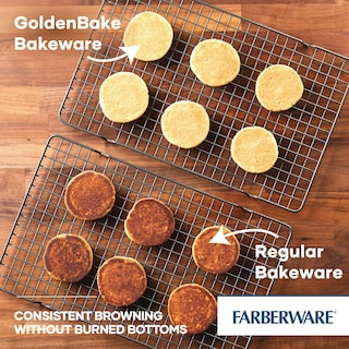 Foto 3 | Molde Para Hornear Farberware Goldenbake, Antiadherente, Con Tapa, 23 X 33 Cm, Color Gris - Venta Internacional.