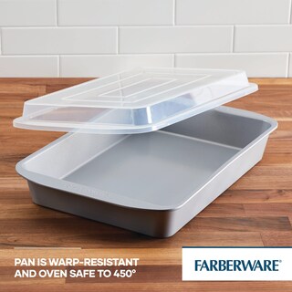 Foto 6 | Molde Para Hornear Farberware Goldenbake, Antiadherente, Con Tapa, 23 X 33 Cm, Color Gris - Venta Internacional.