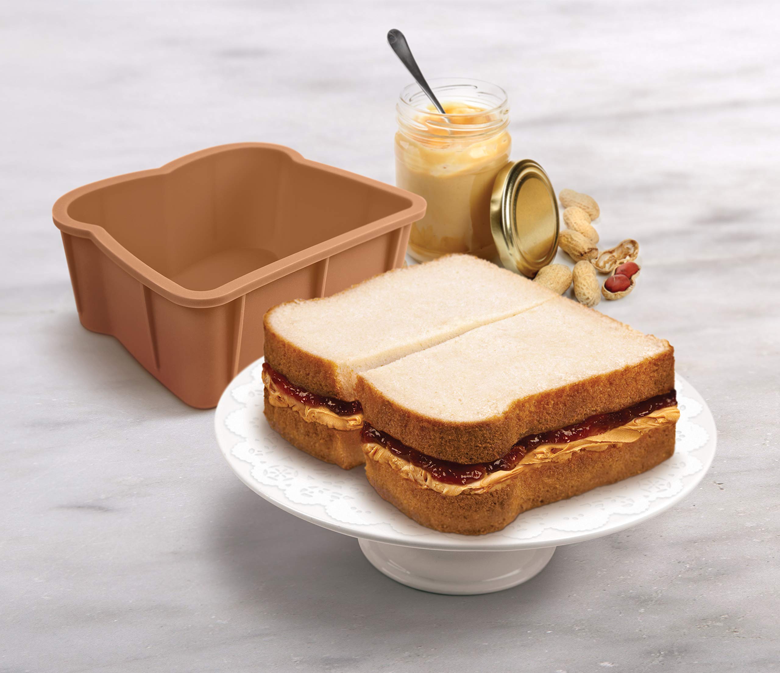 Foto 2 | Molde para Hornear Genuine Fred Cakewich de Silicona Marrón - Venta Internacional