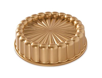 Foto 2 | Molde para Tartas Nordic Ware Tamaño Uno Dorado Aluminio Fundido Pesado - Venta Internacional