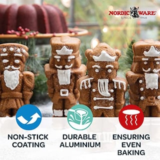 Foto 2 | Molde para Cakelets Nordic Ware Cascanueces Aluminio Fundido - Venta Internacional