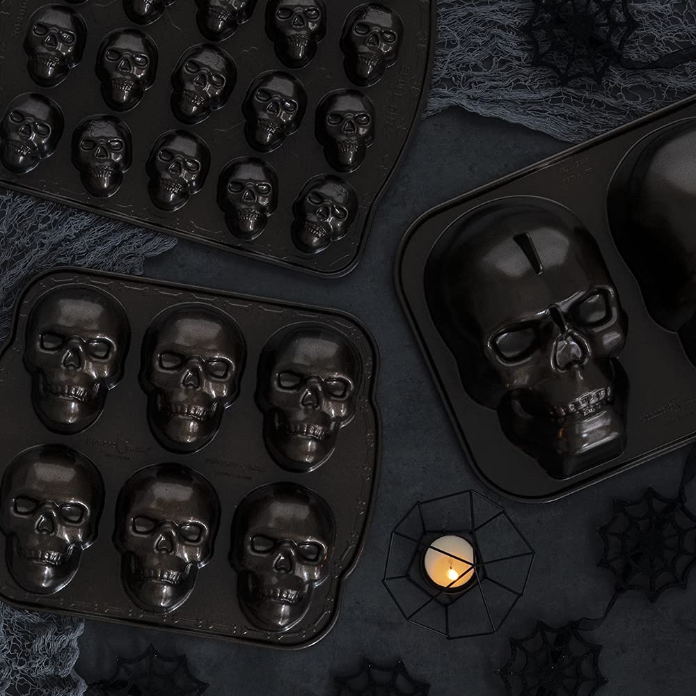 Foto 4 pulgar | Molde para Hornear Nordic Ware Skull Bitelets de 2,5 Tazas - Venta Internacional.