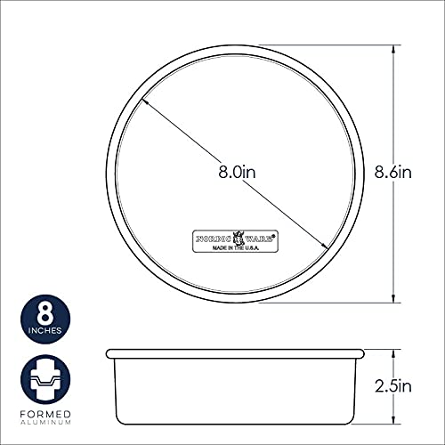 Foto 3 pulgar | Molde para Tartas Nordic Ware Aluminio Natural Antiadherente 20 Cm - Venta Internacional