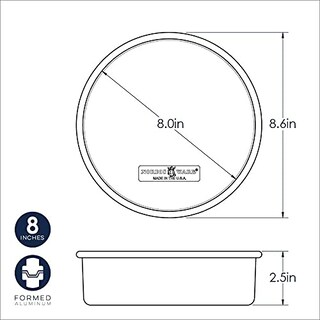 Foto 2 | Molde para Tartas Nordic Ware Aluminio Natural Antiadherente 20 Cm - Venta Internacional