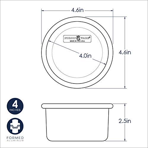 Foto 4 | Molde para Tartas Nordic Ware Layer Redond 10 cm Aluminio Natural - Venta Internacional