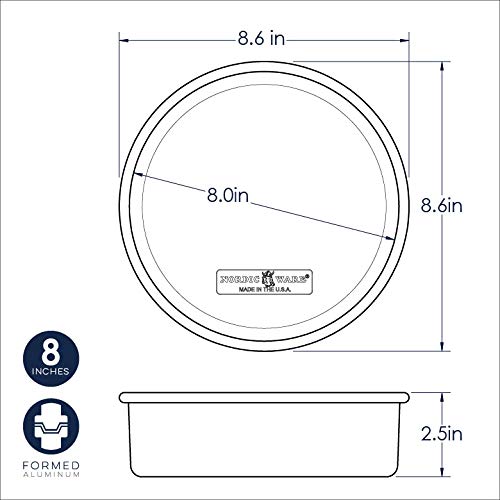 Foto 4 pulgar | Molde para Tartas Nordic Ware de Aluminio Natural 20 cm - Venta Internacional