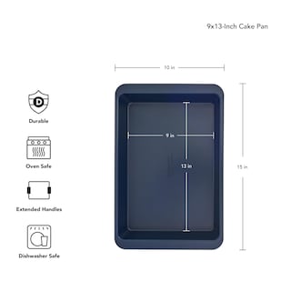 Foto 2 | Molde Para Tartas Kitchenaid, Antiadherente, Acero Aluminizado, 23 X 33 Cm, Color Azul - Venta Internacional.