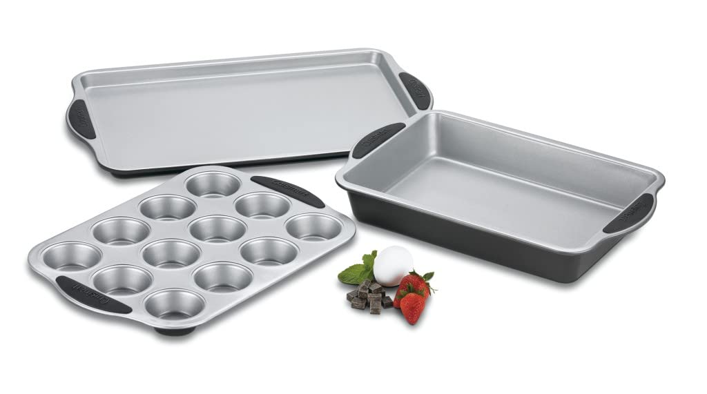 Foto 5 pulgar | Molde Para Tartas Cuisinart Easy Grip Para Hornear, 33 Cm X 23 Cm, Aluminizado - Venta Internacional.