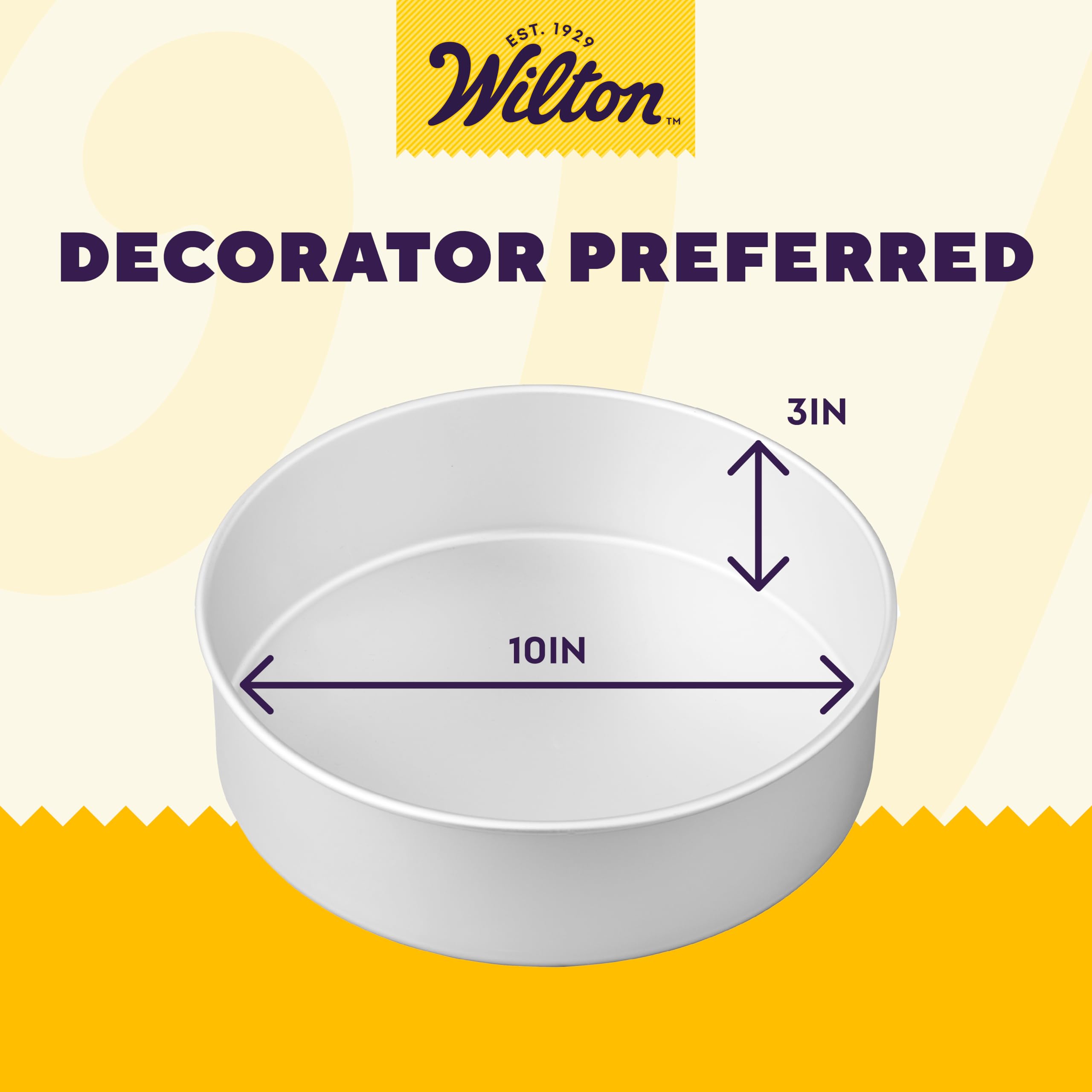 Foto 3 pulgar | Molde Para Tartas Wilton Decorator Preferred De Aluminio, Redondo, 10 X 7,62 Cm - Venta Internacional.