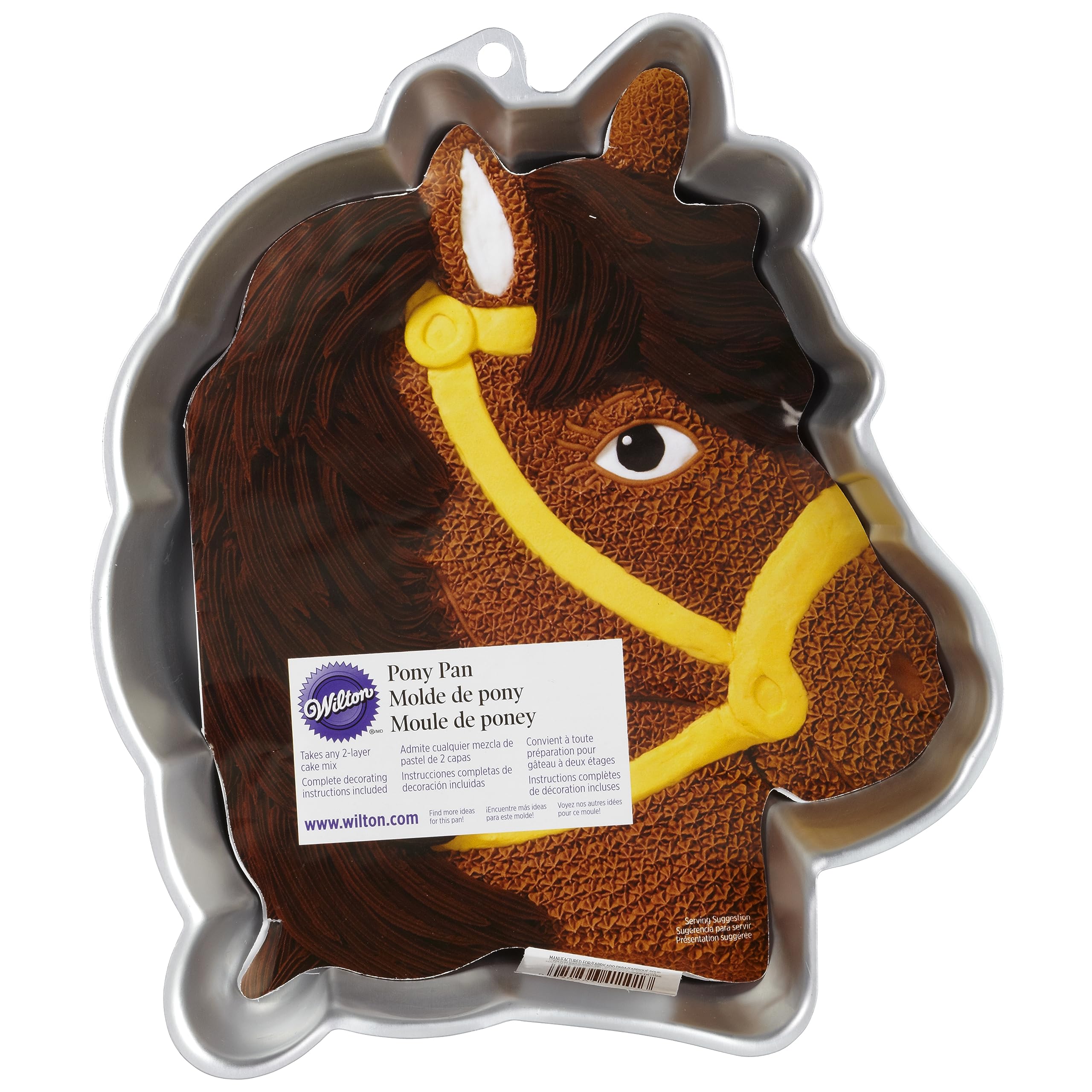 Foto 7 | Molde Para Tartas Wilton Pony De Acero Antiadherente Con Folleto De Recetas - Venta Internacional.