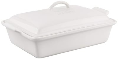 Foto 1 | Cacerola Le Creuset Stoneware Heritage, 4 Litros, Color Blanco - Venta Internacional.