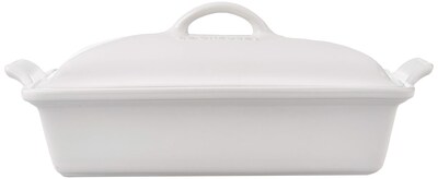 Foto 2 | Cacerola Le Creuset Stoneware Heritage, 4 Litros, Color Blanco - Venta Internacional.