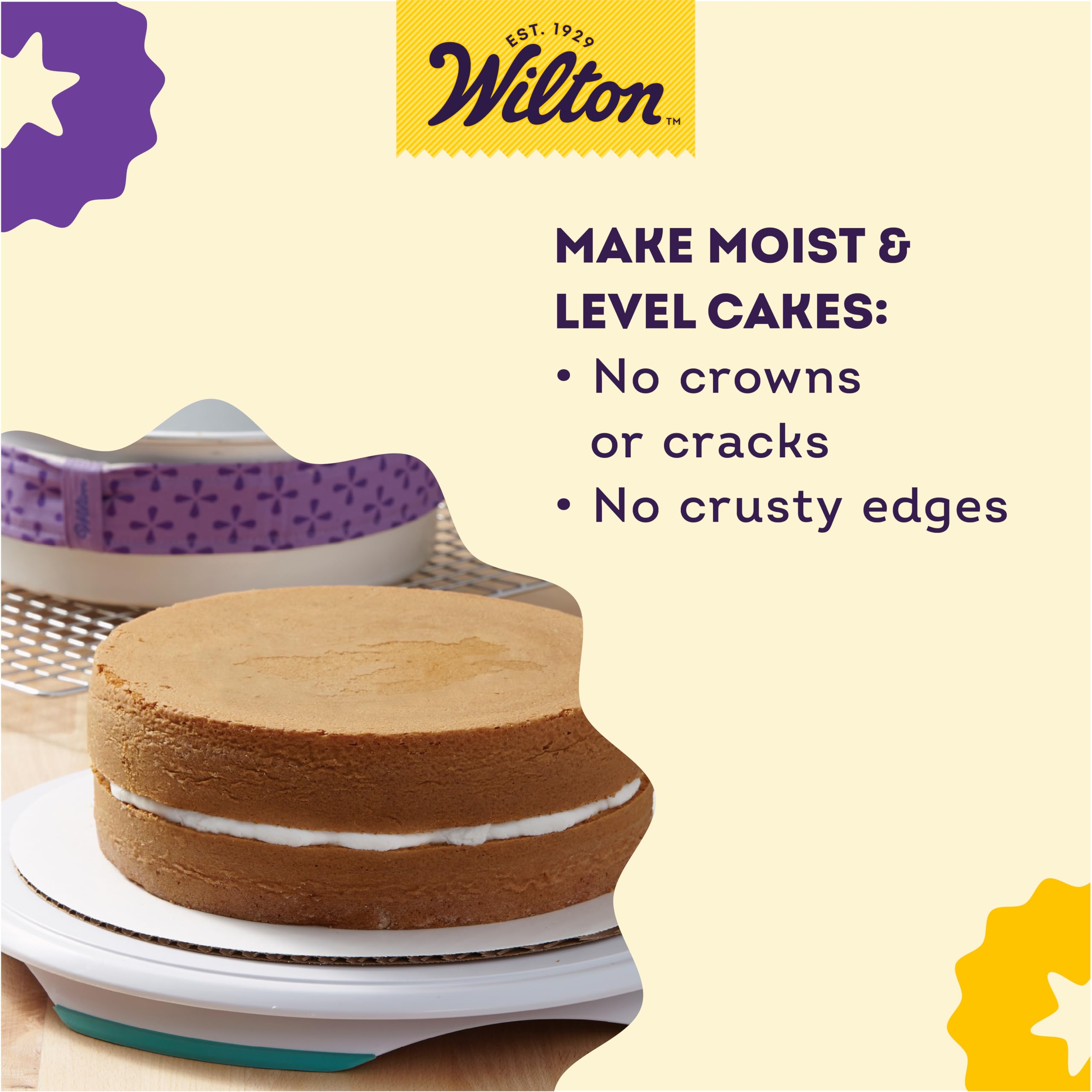 Foto 7 pulgar | Moldes Para Tartas Wilton Bake-even, Juego De 6 Piezas, 35 Cm Y 25 Cm - Venta Internacional.