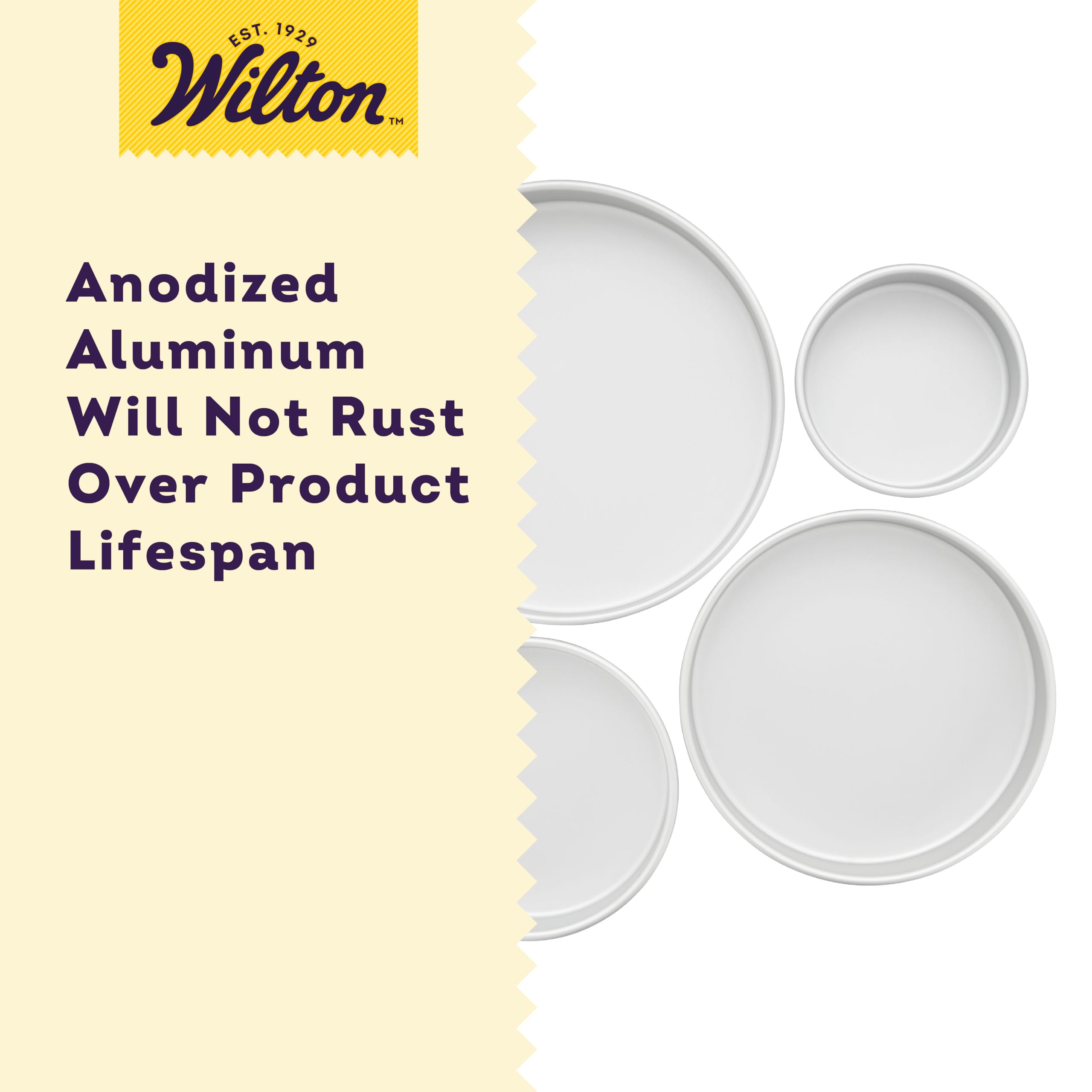 Foto 5 pulgar | Moldes Para Tartas Wilton Performance Panes Redondos De Aluminio, Juego De 4 Piezas - Venta Internacional.