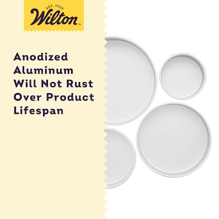 Foto 4 | Moldes Para Tartas Wilton Performance Panes Redondos De Aluminio, Juego De 4 Piezas - Venta Internacional.